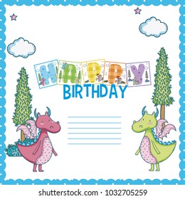 Happy birthday card for little boy