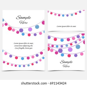 Happy birthday card, party celebration