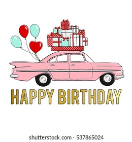 Happy Birthday Truck Images Stock Photos Vectors