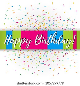 Happy Birthday card in vector