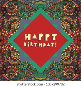 Happy Birthday card in vector