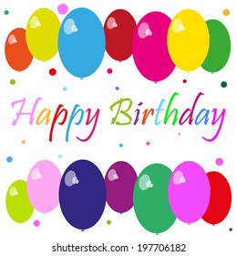 happy birthday card vector