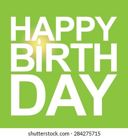 Happy birthday card vector.