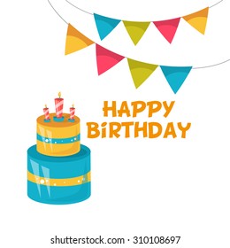 Happy Birthday card vector