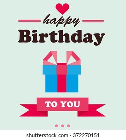 Happy Birthday card Vector 