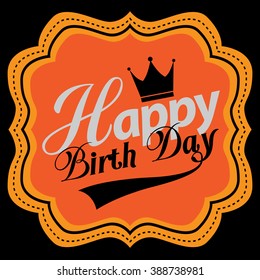 Happy birthday card Vector.
