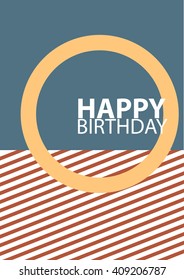 Happy birthday card Vector.