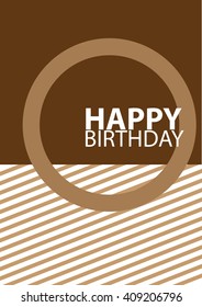 Happy birthday card Vector.