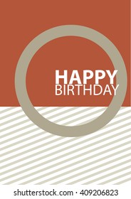 Happy birthday card Vector.