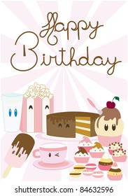 Happy Birthday card vector
