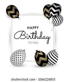 Happy Birthday card. Vector design.