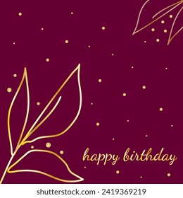 Happy Birthday card. Vector design