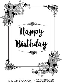 Happy Birthday Card vector illustration