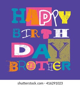 Happy Birthday Card Vector Illustration Stock Vector (Royalty Free ...