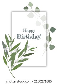 Happy Birthday! - card. Vector stock illustration eps10.