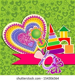 Happy Birthday Card, Vector Version