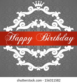 Happy Birthday Card, Vector Version 