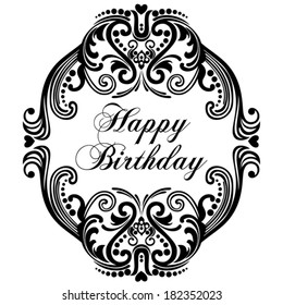 Happy Birthday Card, Vector Version 