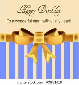 Happy birthday card and wishes, vector