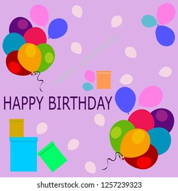 Happy birthday cards with cute balloon pictures