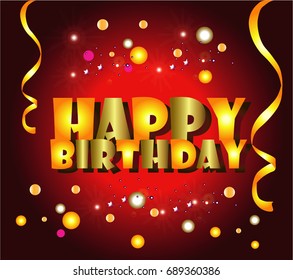 Happy Birthday Cartoon Stock Vector (Royalty Free) 689360386 | Shutterstock