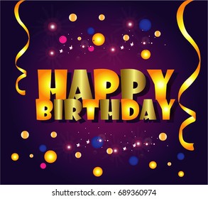 Happy Birthday Cartoon Stock Vector (Royalty Free) 689360386 | Shutterstock