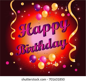 Happy Birthday Cartoon Stock Vector (Royalty Free) 683210419 | Shutterstock