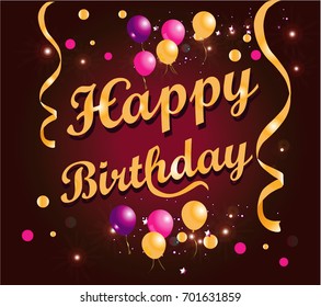 Happy Birthday Cartoon Stock Vector (Royalty Free) 701631859 | Shutterstock