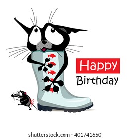 Happy Birthday cat mouse