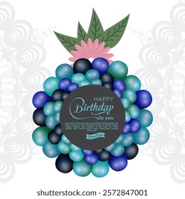 Happy Birthday, celebrate with style using this elegant Happy Birthday calligraphy design. Perfect for creating sophisticated birthday cards, invitations, and backgrounds for memorable celebrations.