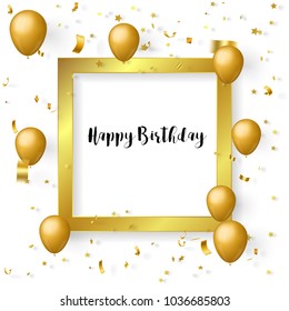 happy birthday in celebration background