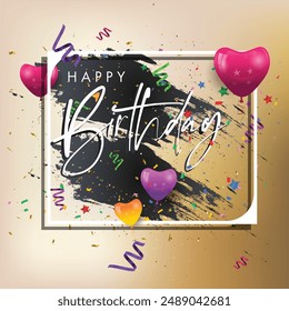 Happy Birthday Celebration Background Vector