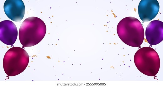 Happy birthday celebration background. Vector, birthday celebration background.
