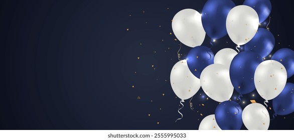 Happy birthday celebration background. Vector, birthday celebration background.
