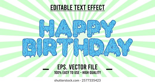 Happy birthday celebration concept. Happy birthday greetings with unique and modern design elements, decorative invitation card vector, eps file.