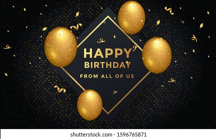 Happy Birthday celebration design for greeting card