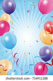 Happy birthday and celebration poster