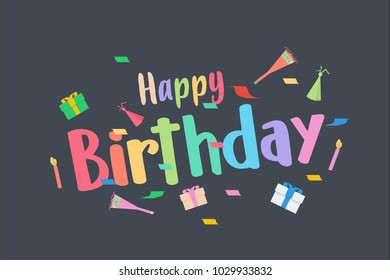 Happy Birthday Celebration You Stock Vector (Royalty Free) 1029933832 ...