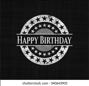 Alles Gute zum Geburtstag mit Chalkboard-Textur