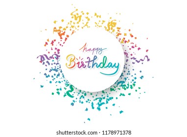 Circle Happy Birthday Images Stock Photos Vectors Shutterstock