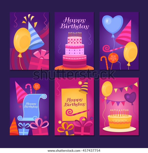 happy birthday collection greeting templates invitation happy birthday templates