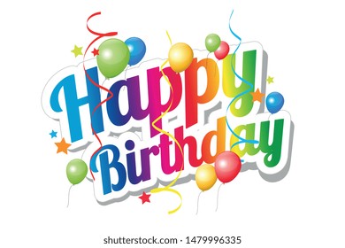 Happy Birthday Images, Stock Photos & Vectors | Shutterstock