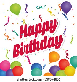 Happy Birthday Party Design Stock Vector (Royalty Free) 97375856