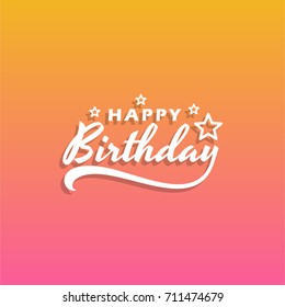 Happy Birthday concept