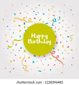 Happy Birthday Background Confetti Stock Illustration 405003469 ...