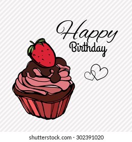 Happy Birthday cupcake.