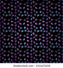 Happy birthday cupcake background in violet, black and white. Cupcake pattern background. Vector illustration. Seamless.Cupcake vector pattern. Muffin.
