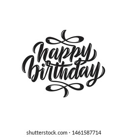 Happy Birthday Custom Hand Lettering Play Stock Vector (Royalty Free ...