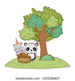Happy birthday cute animals