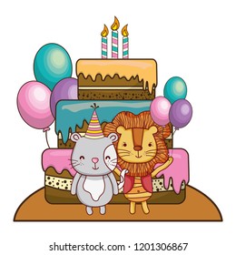 Happy birthday cute animals